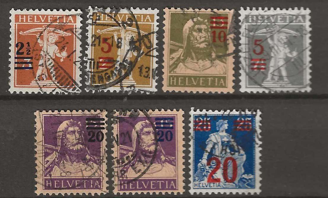 Tutti i francobolli: CH146 - Emission provisoire 1921 obl. – Usato da Trélex venduto da Phil_Albert