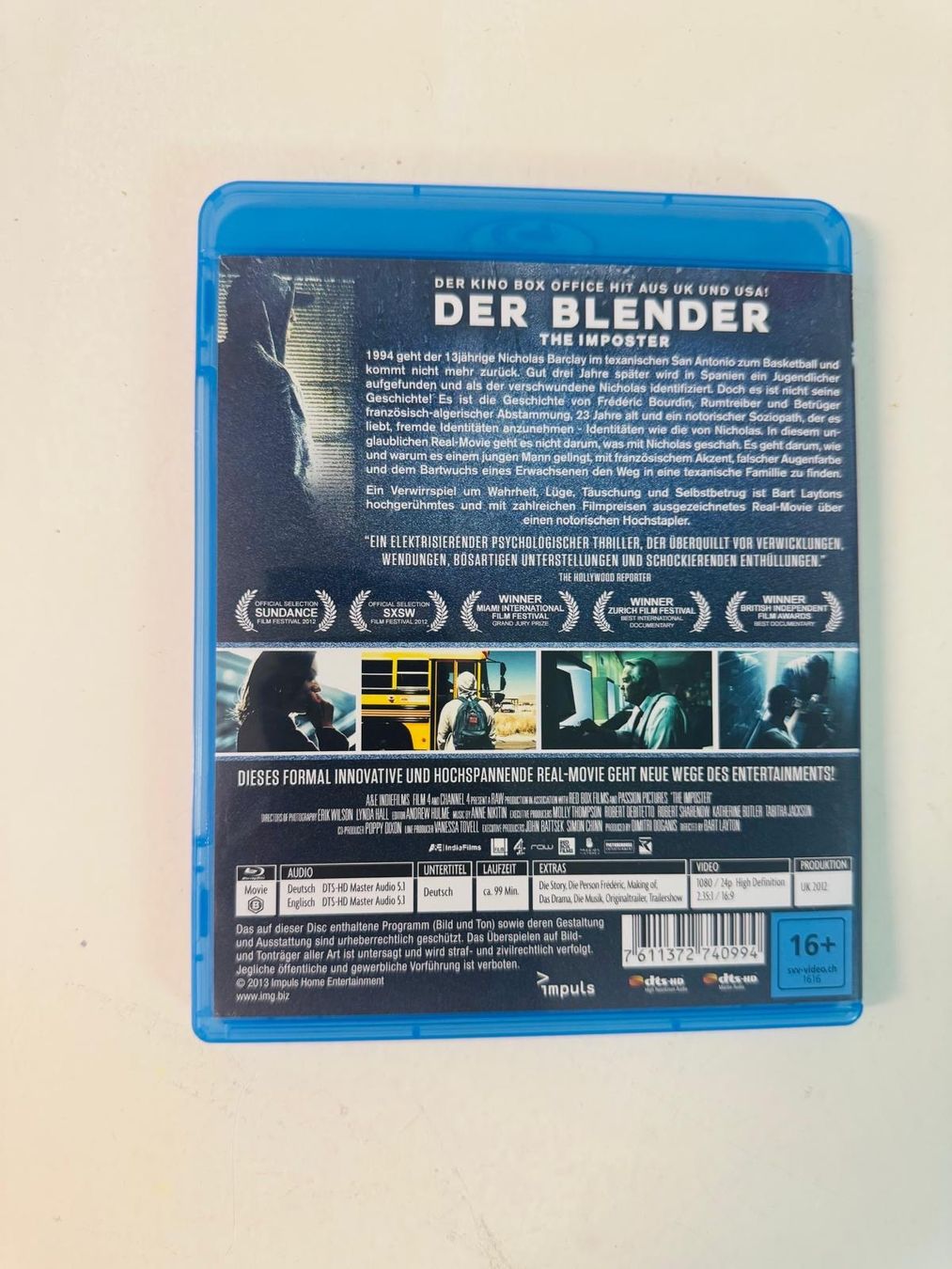 Alle DVDs: DER BLENDER -THE IMPOSTER. (BLU-RAY) – Gebraucht aus Basel von san_2qlq 1