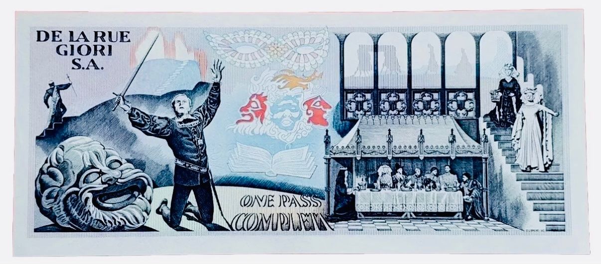 Billets de banque: **Specimen/Testnote Shakespeare Banknote in Top** – D'occasion à Langrickenbach par MeUs74 1