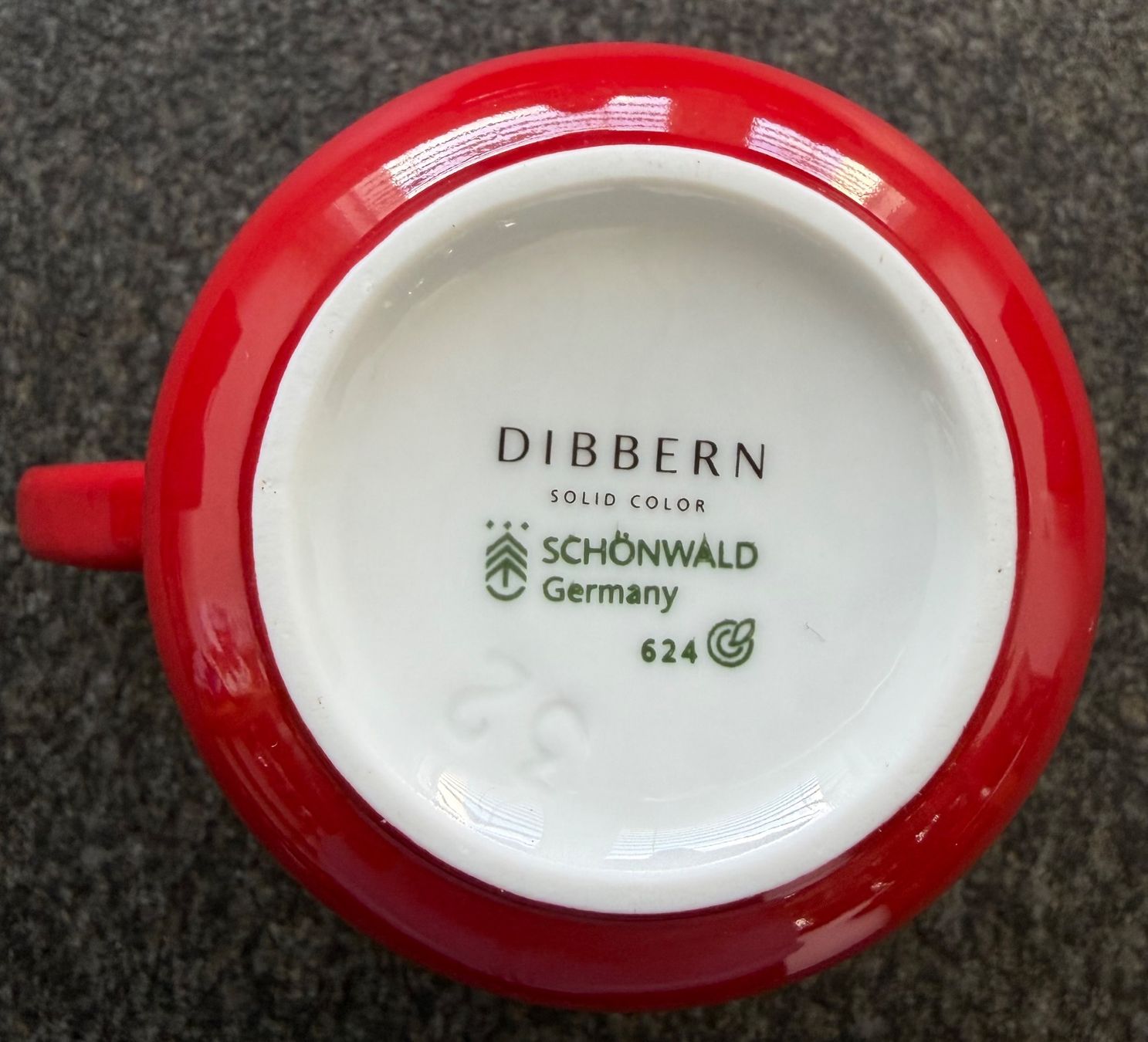 Dibbern Tazze: Dibbern solid color Becher 3,2 L signalrot brandneu – Nuovo (secondo la descrizione) da Basel venduto da Kanako 3