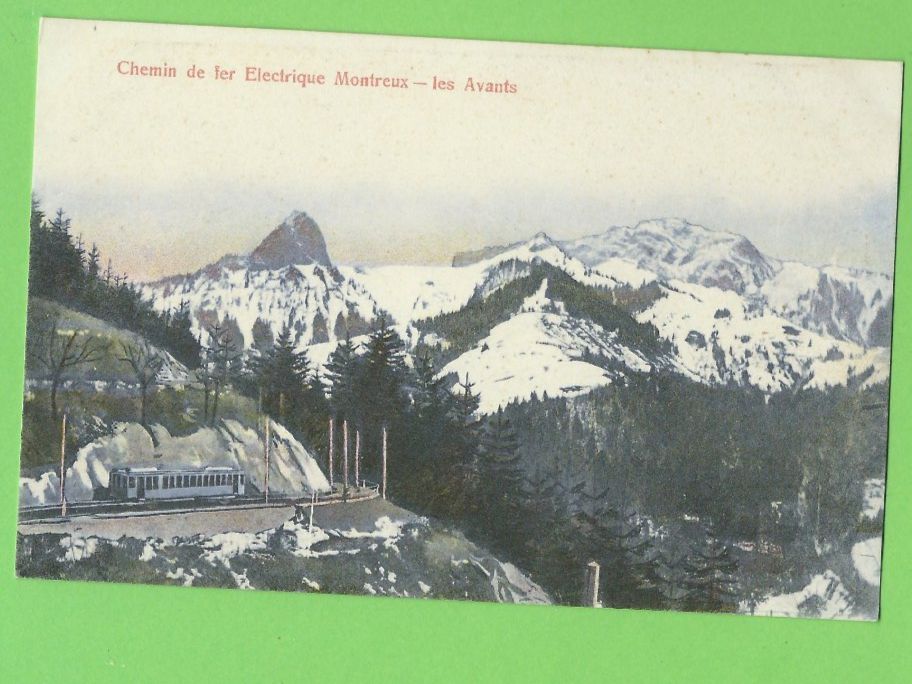 Cartoline postali: Chemin de fer Montreux - Les Avants – Usato da Zürich venduto da t24_de