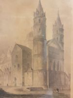L. Lange Stahlstich, Dom in Worms
