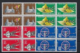Werbemarken 1955 Viererblocks postfrisch   14627