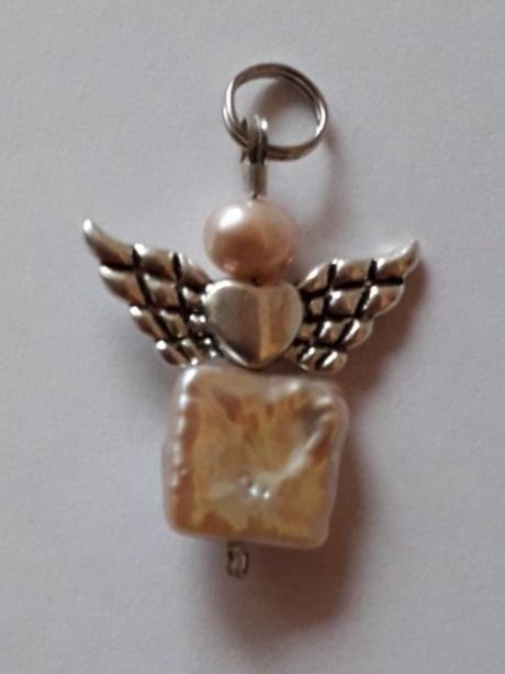 1 Stück 925 Sterling Silber Liebe Herz Weihnatsmütze Perle Rosa Herz