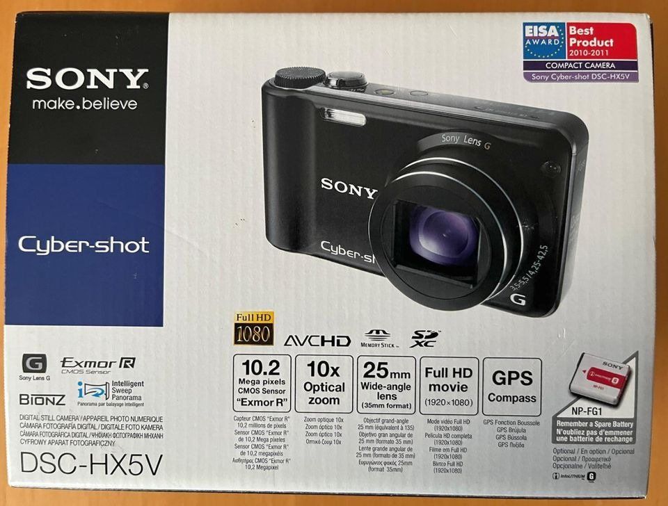 Sony Fotocamera: Sony Cyber-shot DSC-HX5V – Usato da Reinach BL venduto da colmarer