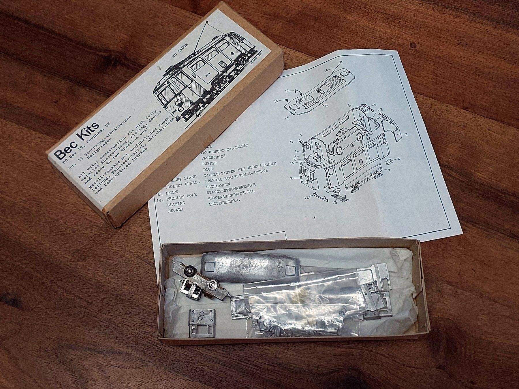 Bec Kits Schörling-Arbeitswagen Railgrinder Spur HO-Bausatz (Gebraucht ...