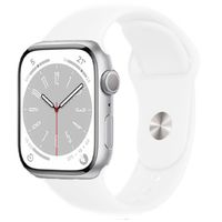 Silikon Armband für Apple Watch 42 / 44 / 45 / 49 mm Weiss