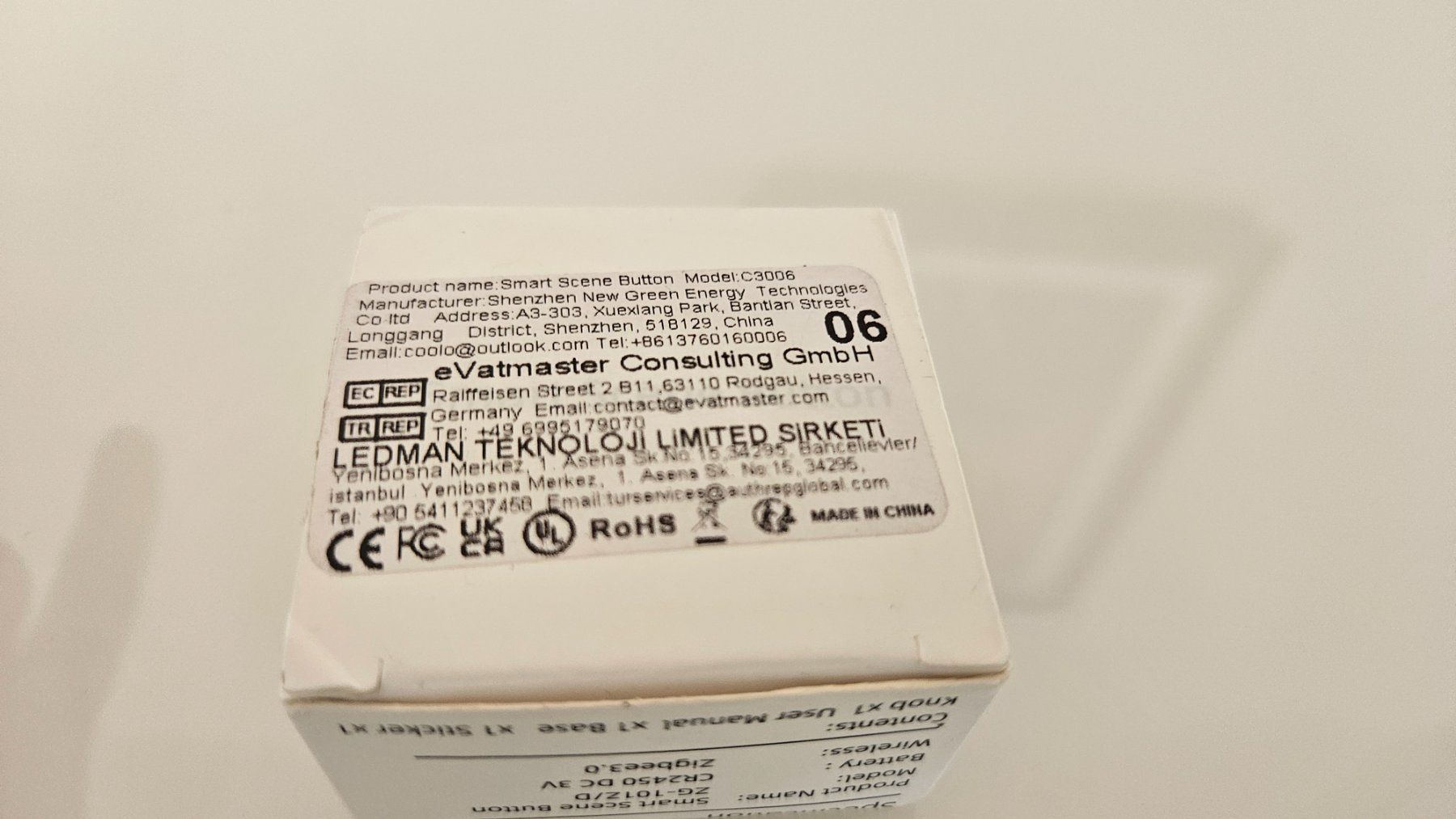 Schalter: Smart scene button – Neu und originalverpackt aus Melano von H-Sara 4