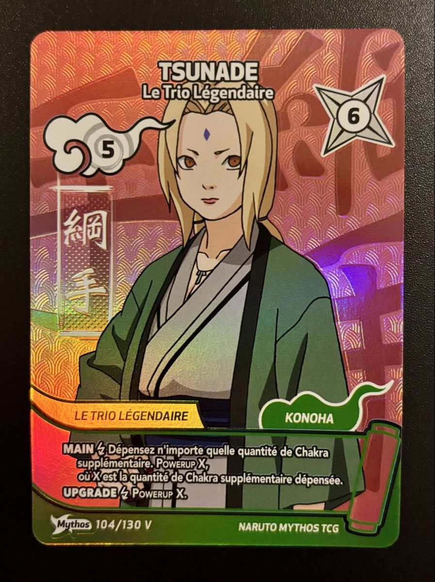 Carte collezionabili: Naruto Mythos Tsunade 104/130V FR  – Usato da Genève venduto da Rizzard