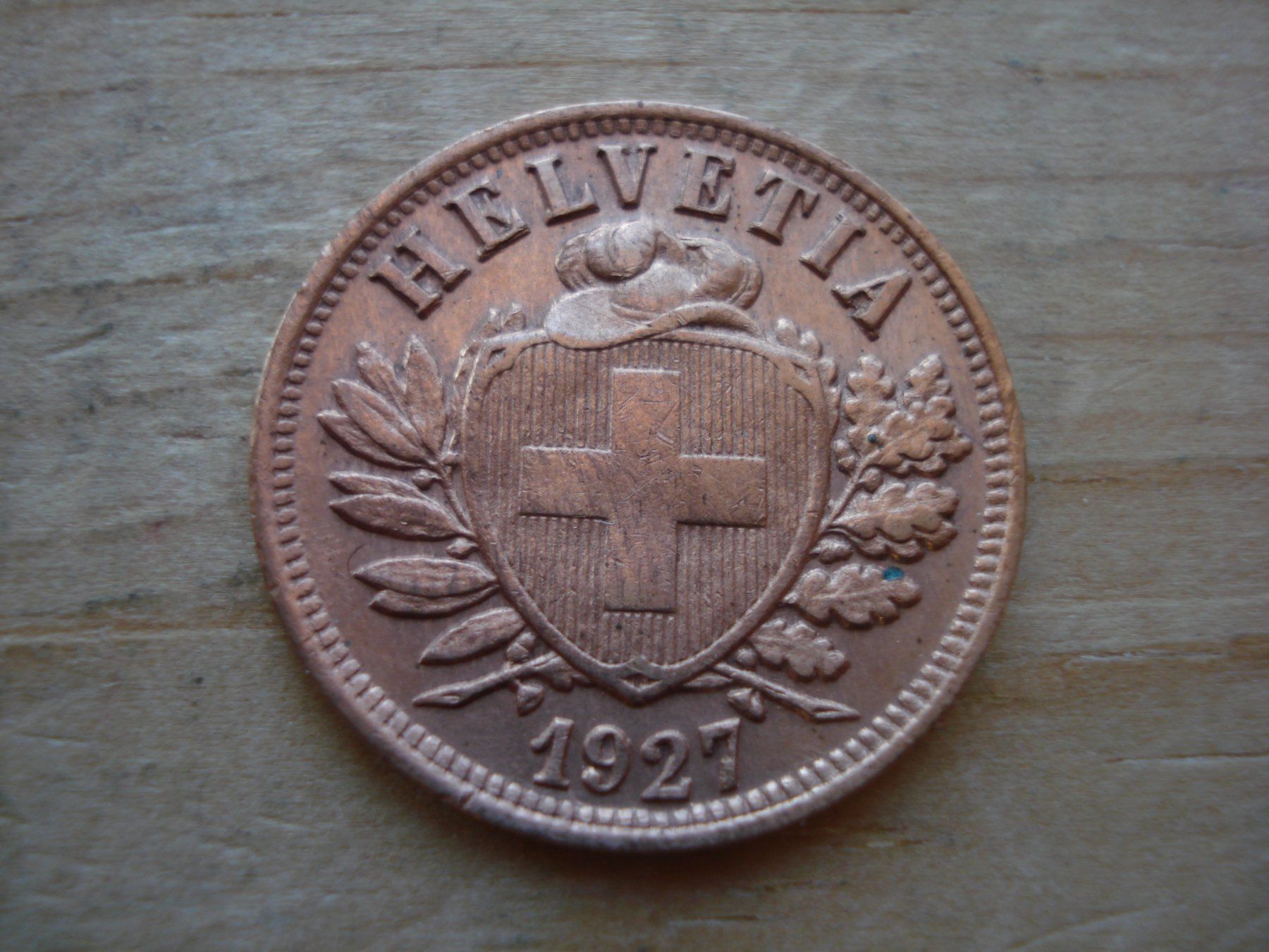 Tutti le monete: (M1) 2 Rappen 1927  VZ – Usato da Erlach venduto da Net-Coins