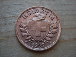 (M1) 2 Rappen 1927  VZ
