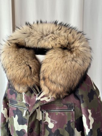 Wild Arctic Jacke mit schönem XXL Pelz,  Camouflage