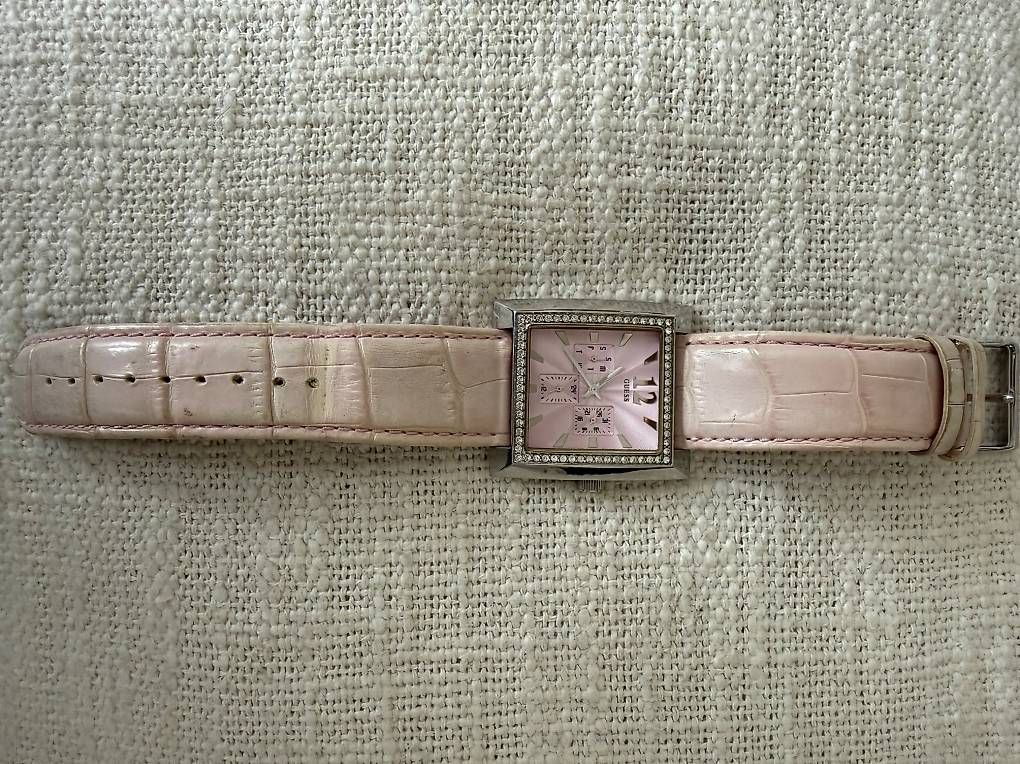 Guess Orologi: Monte GUESS Crystal et cuir – Usato da Goumoens-la-Ville venduto da SandieF 3