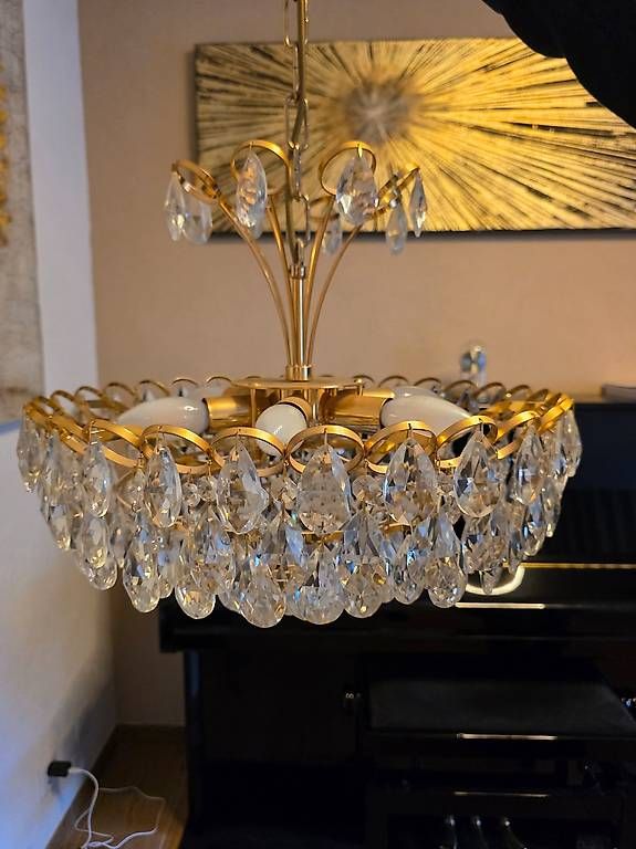 Lampadari & plafoniere: Eleganter Kristall-Kronleuchter – Usato da Waldenburg venduto da tin_c7b8 1