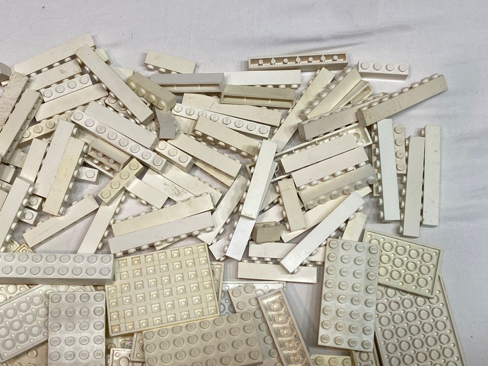 1000 weiße lego steine diverse WEISSE flache längliche LEGO Steine en bloc (Gebraucht) in