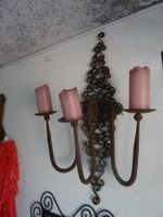 Wandkerzenhalter aus Schmiedeeisen gebraucht