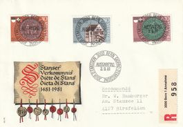 1981 FDC, Stanser Verkommnis mit ET - Vollstempel