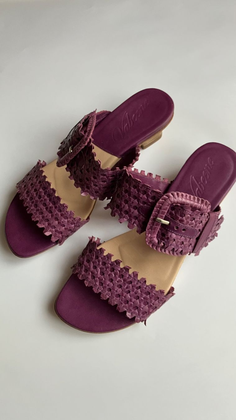 Vabeene Damenschuhe: Vabeene Flechtpantolette – Gebraucht aus Baar von Pulsatilla