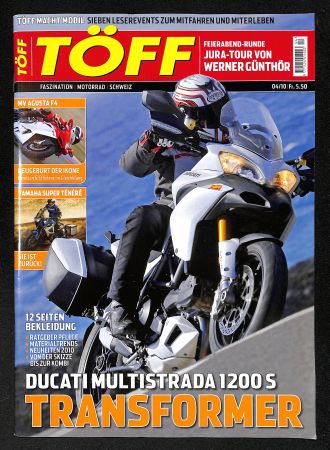 TÖFF Das🇨🇭Magazin für Motorräder 04/2010 (DUCATI 1200 S)
