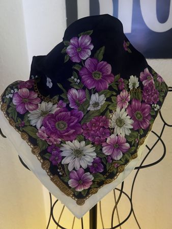 Lancetti Tuch 55 × 55 cm – florales Vintage Design