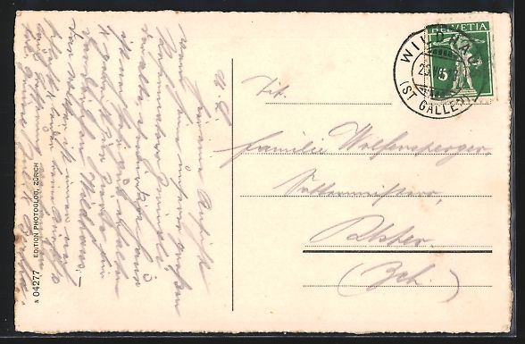 Cartoline postali: Wildhaus, Ortsansicht mit Geburtshaus u. – Usato da Berlin venduto da bartko-reher 1
