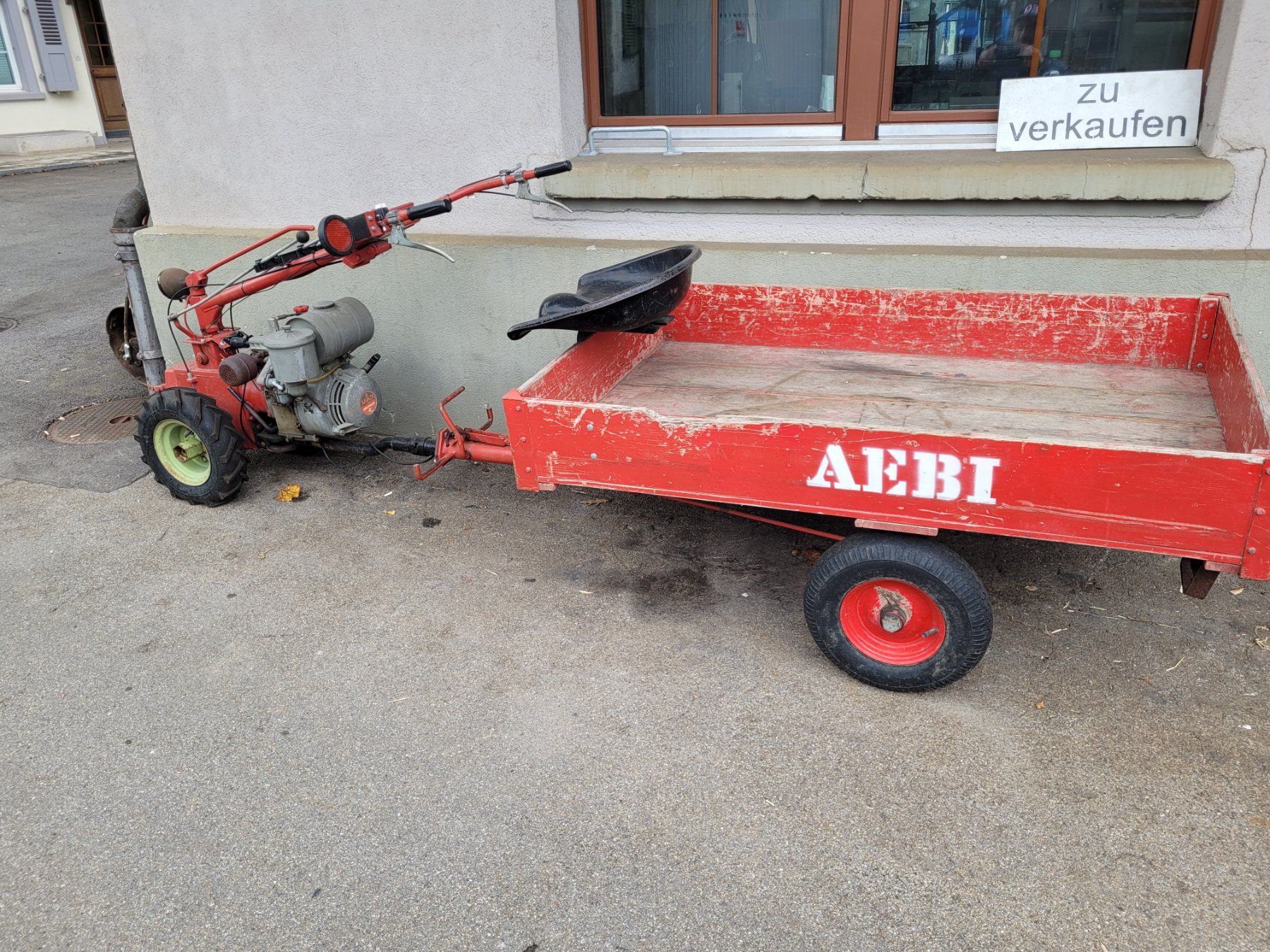 Aebi Tutte le macchine: Aebi AM 16 mit orig. Wägeli – Usato da zäziwil venduto da Ruhe5