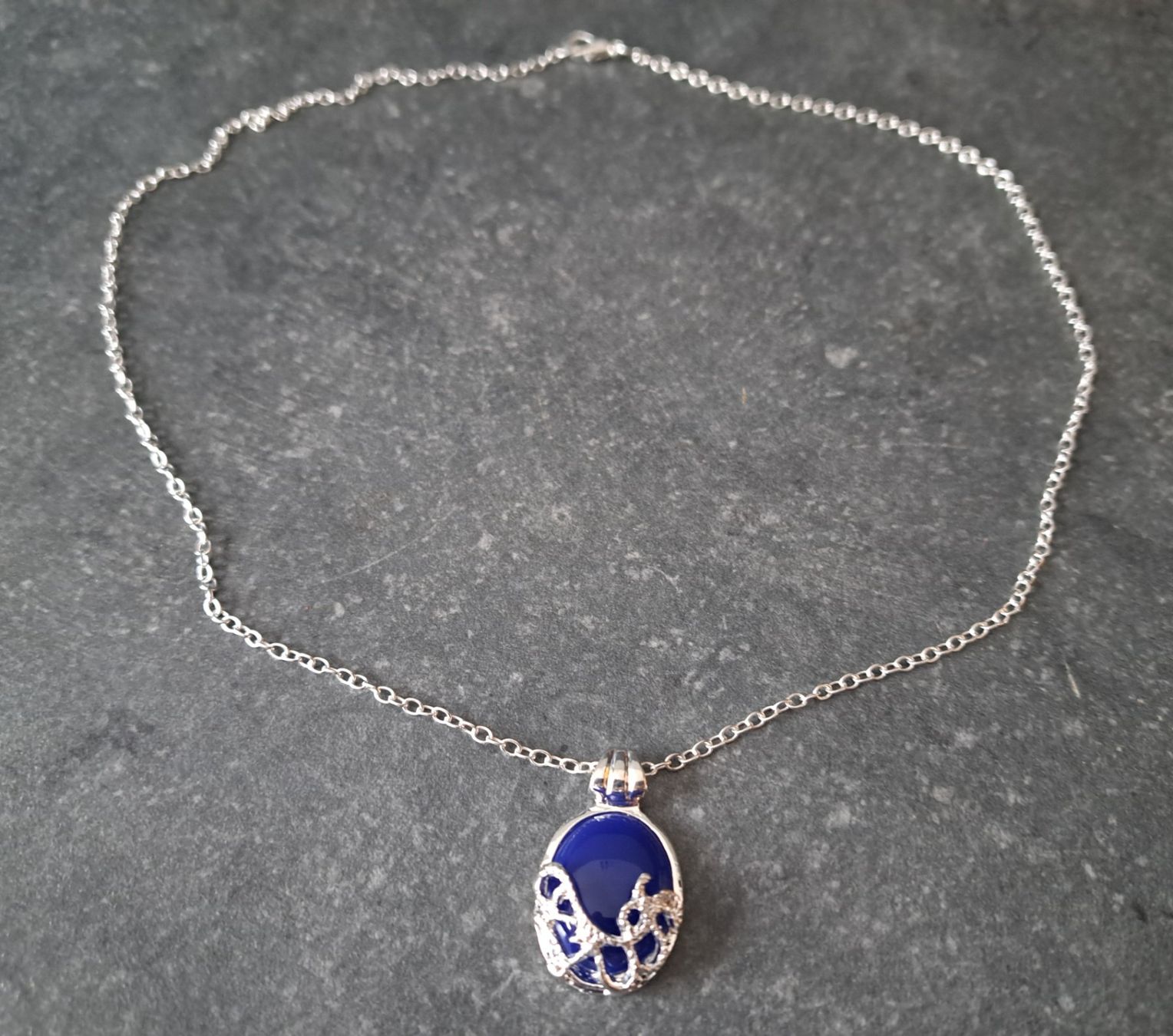 Catenine: Collier en opale plaqué argent – Nuovo e nell'imballaggio originale da St-Imier venduto da supernova21 1