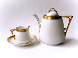 *ROYAL*AUSTRIA*Kaffee-Teekanne+Sahnekännchen+Unterteller*