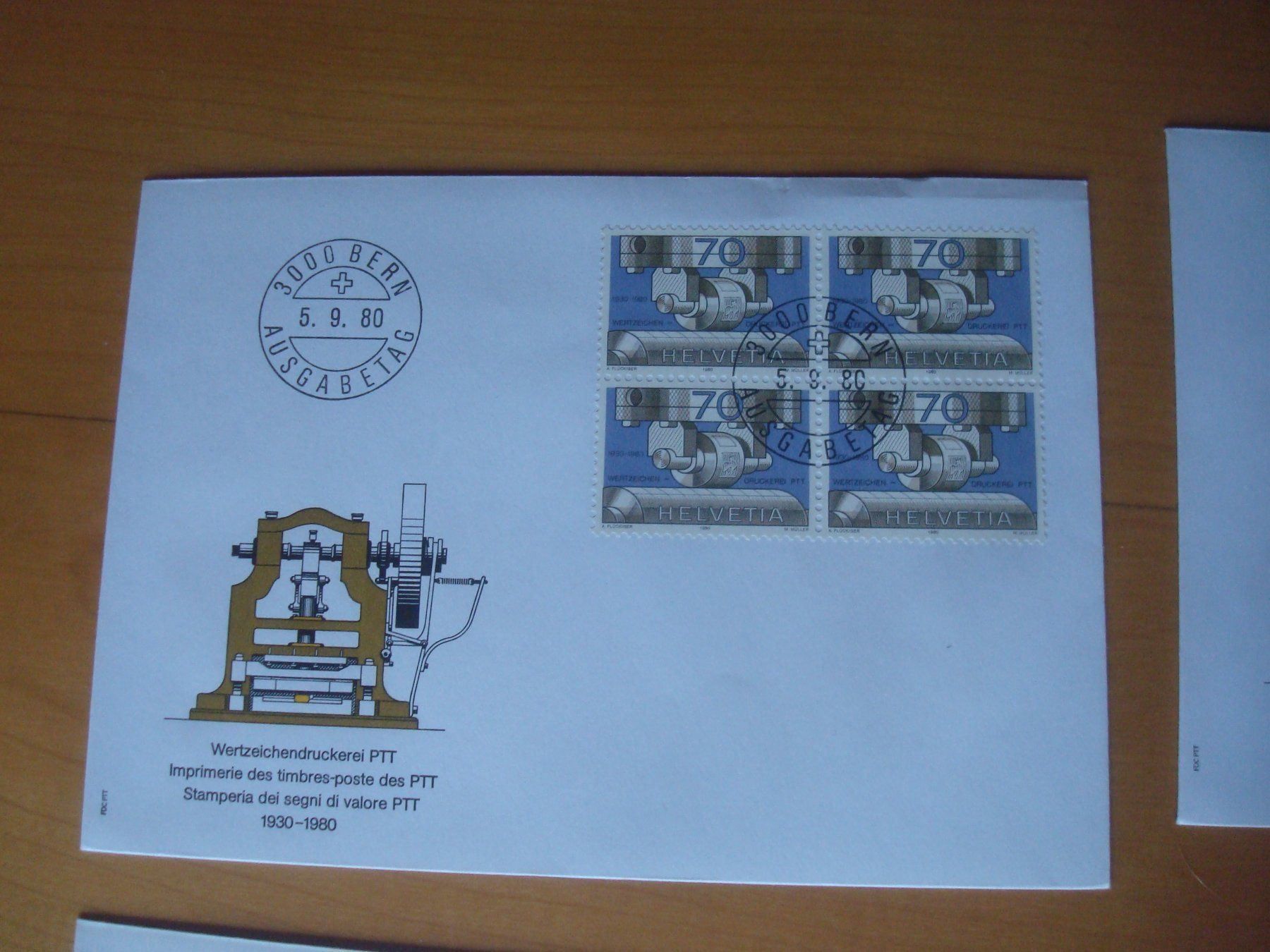 Tutti i francobolli: CH 1980 FDC Serie einzeln und 4er – Usato da Gordola venduto da Polentaefung 3