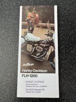 Harley-Davidson Prospekt, Katalog von 1974