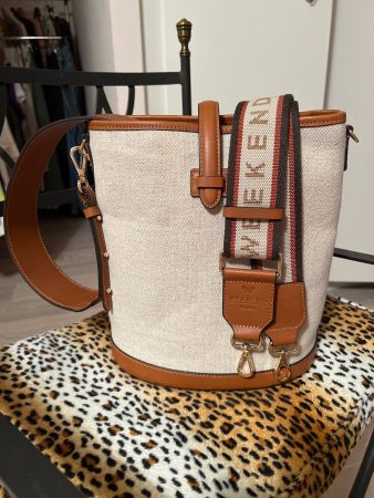 Sac Maxmara week-end, tissus beige solide avec 2  anses