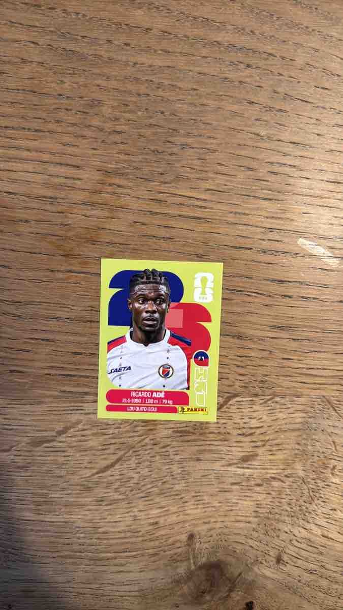 Panini Carte collezionabili: Panini Sticker Ricardo Ade, gebraucht – Usato da Jenaz venduto da herr-fino