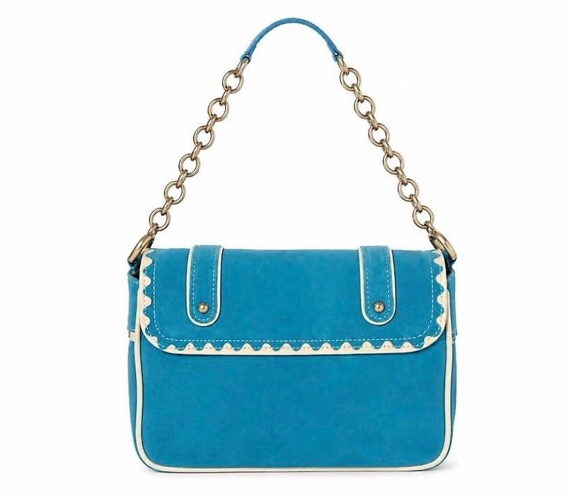 Borse da donna: Sac Bally en daim & cuir turquoise  – Nuovo e nell'imballaggio originale da Vésenaz venduto da Laura_888 1
