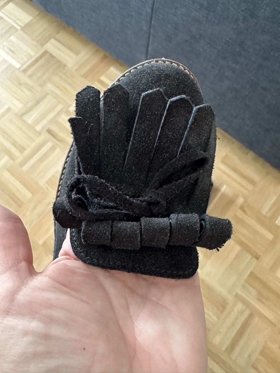 Damenschuhe: Schwarze Wildleder Ballerinas Gr. 37 mit Fransen – Gebraucht aus Haag (Rheintal) von est_xs7r 4