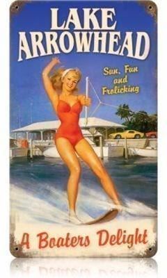 Schilder: Blechschild - Lake Arrowhead – Neu und originalverpackt aus Ennetbürgen von open24shop