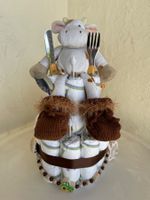 Windeltorte Kuh, Baby Geschenk, Geburt, Taufe