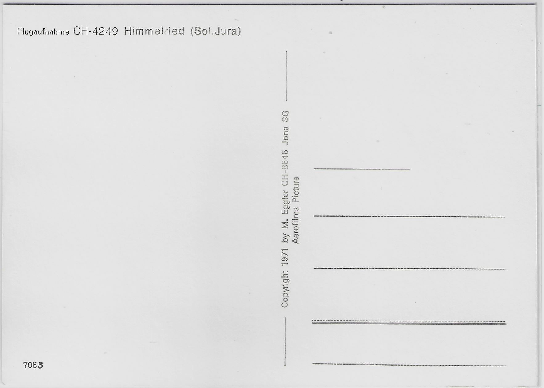 Cartoline postali: Flugaufnahme Himmelried SO – Antico da Ettingen venduto da Kartenplanet 1