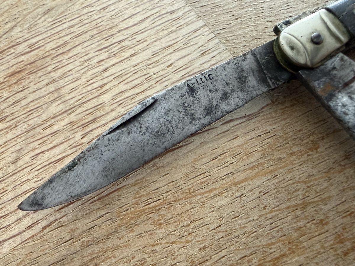 Coltelli tascabile: Antikes Bauernmesser Taschenmesser Sackmesser AELLIG – Usato da Goldach venduto da Messerguru 5