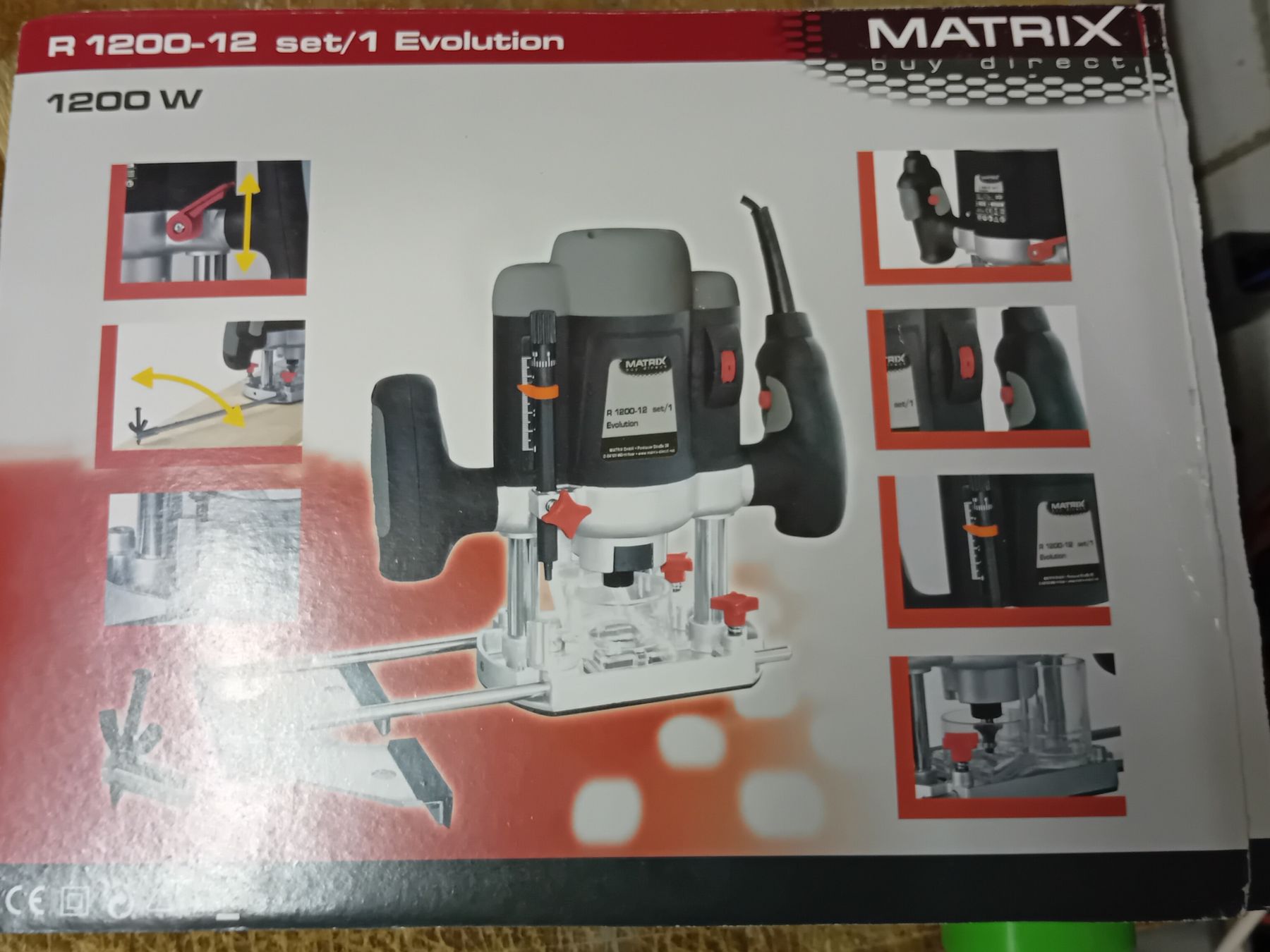 Tutte le macchine: Oberfräse MATRIX R 1200-12 set/1 Evolution 1200W mit Koffer – Usato da Möriken AG venduto da S.E.J.J. 3