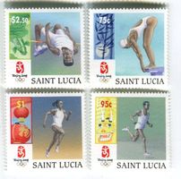 Briefmarken "Olympische Spiele". St. Lucia.