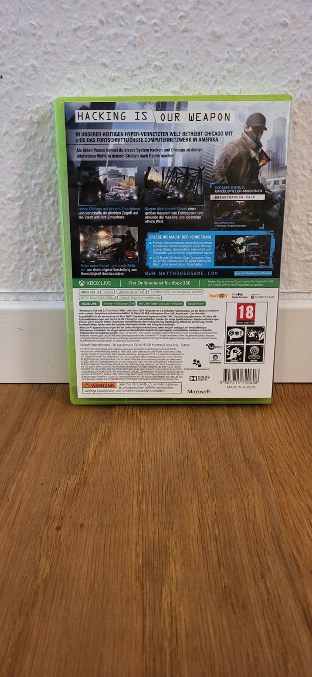 Microsoft Giochi: Xbox 360 - Watch Dogs – Usato da Münsingen venduto da Heroism2010 1