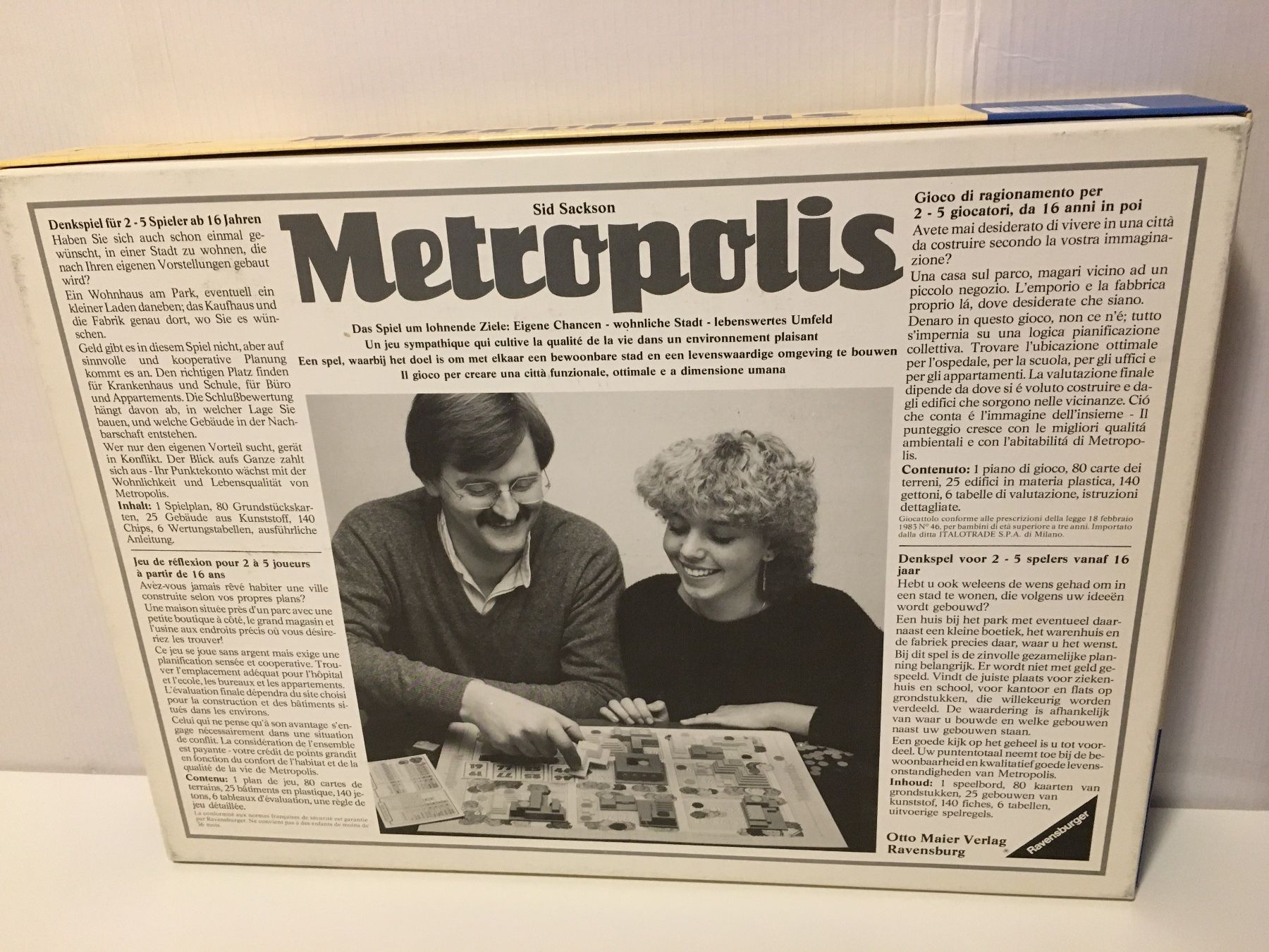 Ravensburger Spiele: Metropolis - Spiel von Ravensburger - 1984 – Gebraucht aus Andwil SG von Rainboli 3