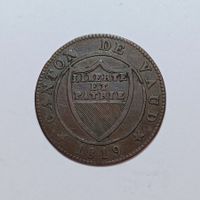 1/2 Batzen 1819 Waadt