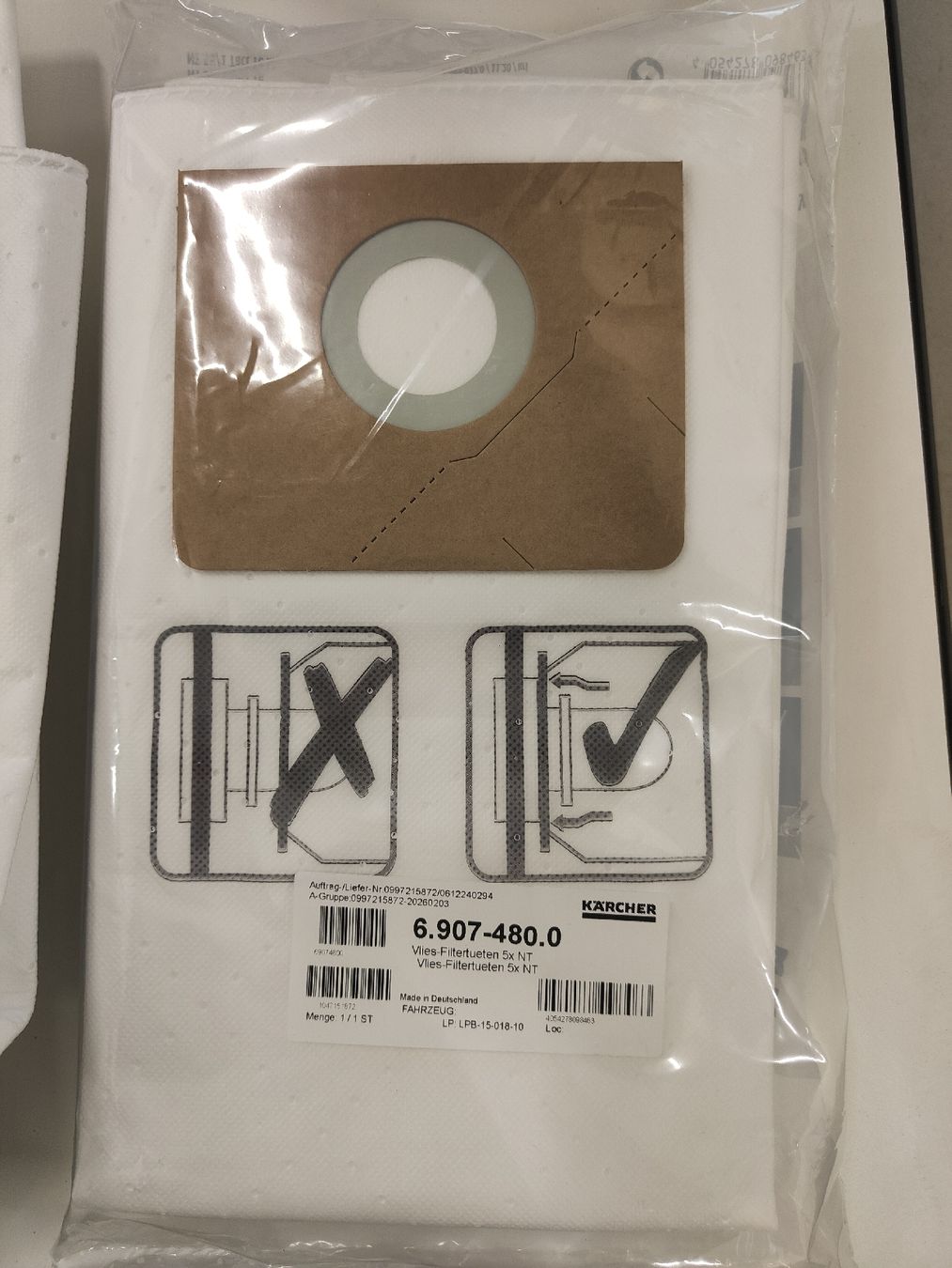 Kärcher Sonstiges für Haushalt & Wohnen: 6 Neue Kärcher Staubsauger Säcke – Neu (gemäss Beschreibung) aus Ehrendingen von Axe31