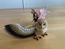 Schleich Eule mit Fee guter Zustand