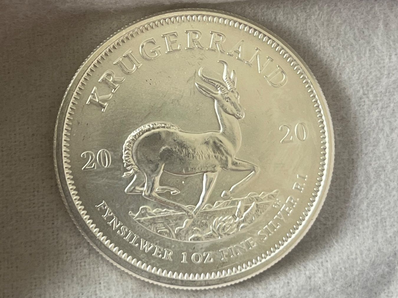 Tutti le monete: Krugerrand Silber 1 Unze, 2020 – Nuovo (secondo la descrizione) da Möhlin venduto da Breaux-Macleod