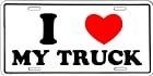 License Plate Nummernschild-I LOVE MY TRUCK