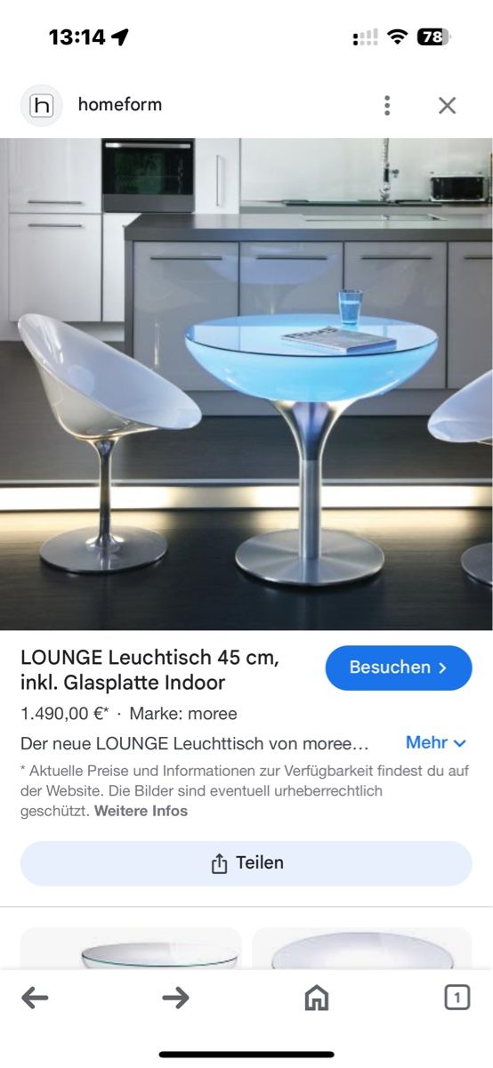 Tische: LOUNGE Leuchtisch inkl. Glasplatte Indoor – Gebraucht aus Lachen SZ von HelvetiaLuxury 1