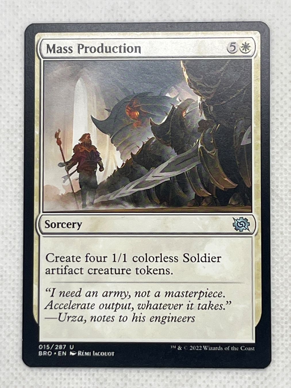 Magic The Gathering Sammelbilder & Trading cards: MTG Mass Production BRO 015 Englisch Uncommon – Gebraucht aus Hinterkappelen von Kim1992