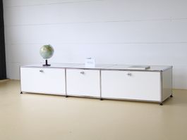 USM Lowboard in Reinweiss, Lieferung & Umbau möglich
